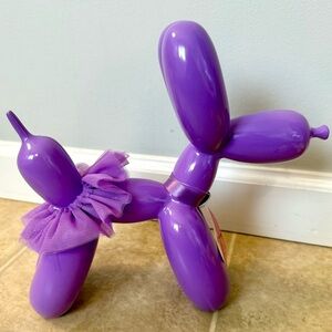 Unique Adorable Purple Balloon Dog Sculpture- Celebrate- Valentines Day Decor